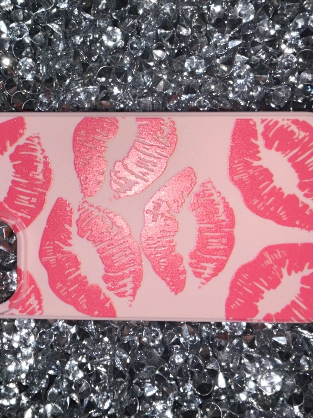 Pink Lip Print Phone Case - Women Accessories